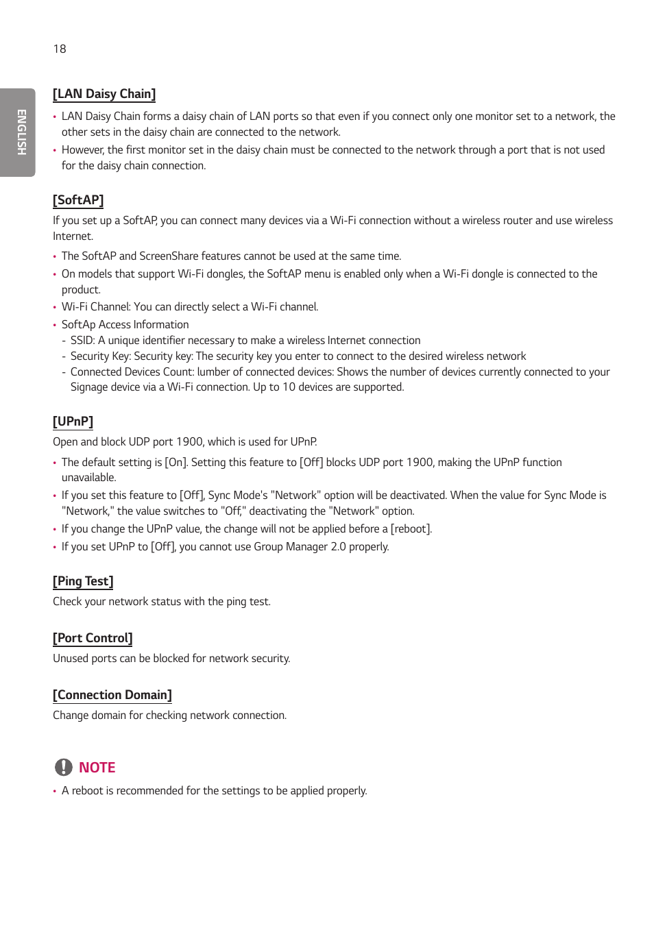 LG EW5G-V Series 55" Full HD Transparent OLED Signage Display User Manual | Page 52 / 131