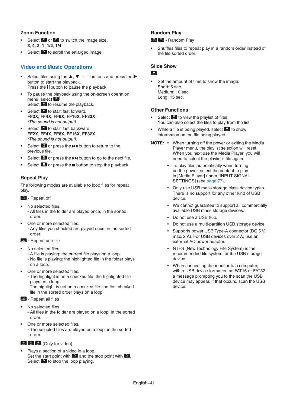 NEC MultiSync M491 49" Class HDR 4K UHD Commercial IPS LED Display User Manual | Page 45 / 97