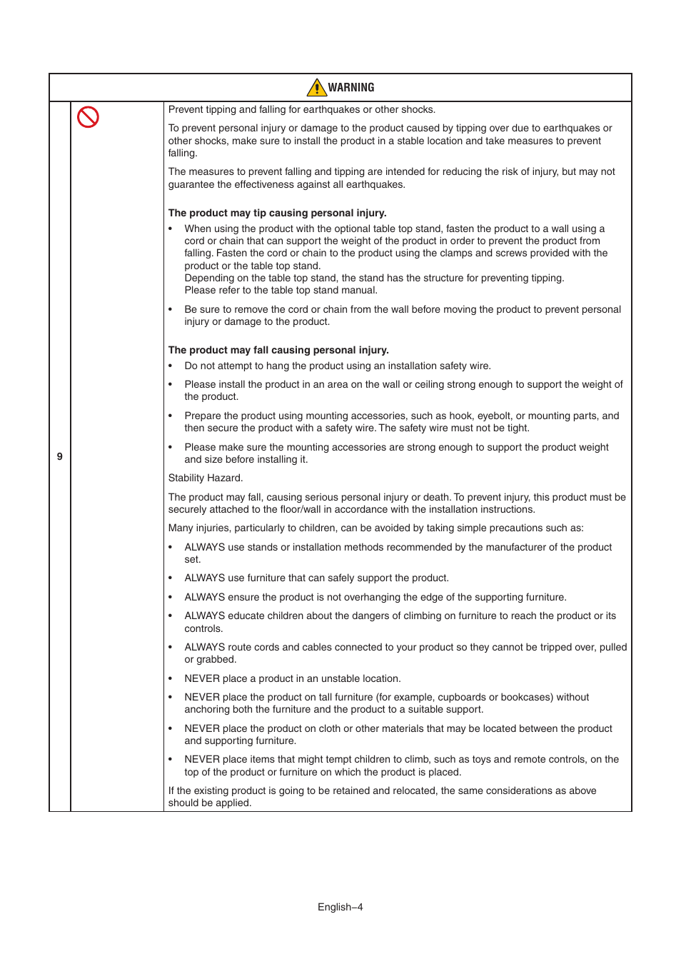 NEC MultiSync M491 49" Class HDR 4K UHD Commercial IPS LED Display User Manual | Page 8 / 97