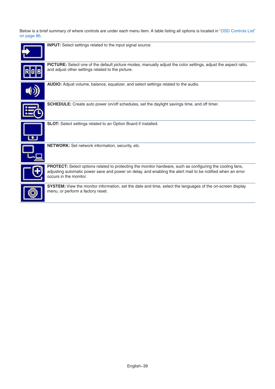 NEC MA Series 43" 4K Commercial Display with Media Player and Raspberry Pi Compute Module 4 SoC User Manual | Page 43 / 113