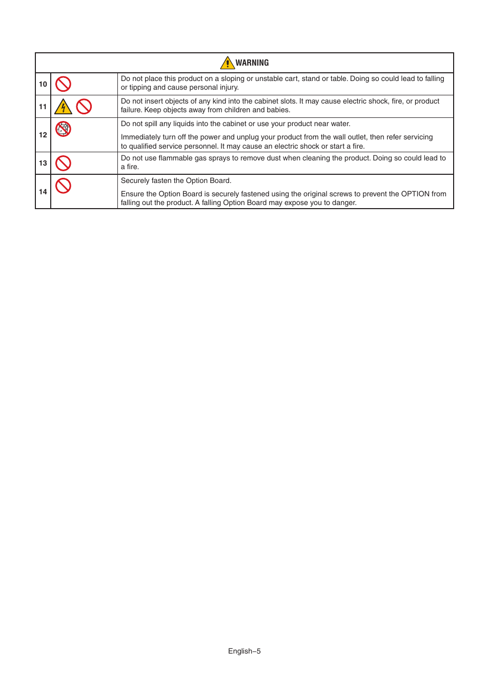 NEC MA Series 43" 4K Commercial Display with Media Player and Raspberry Pi Compute Module 4 SoC User Manual | Page 9 / 113