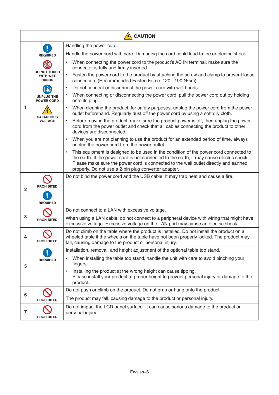 NEC M861 86" UHD 4K HDR Commercial Monitor User Manual | Page 10 / 114