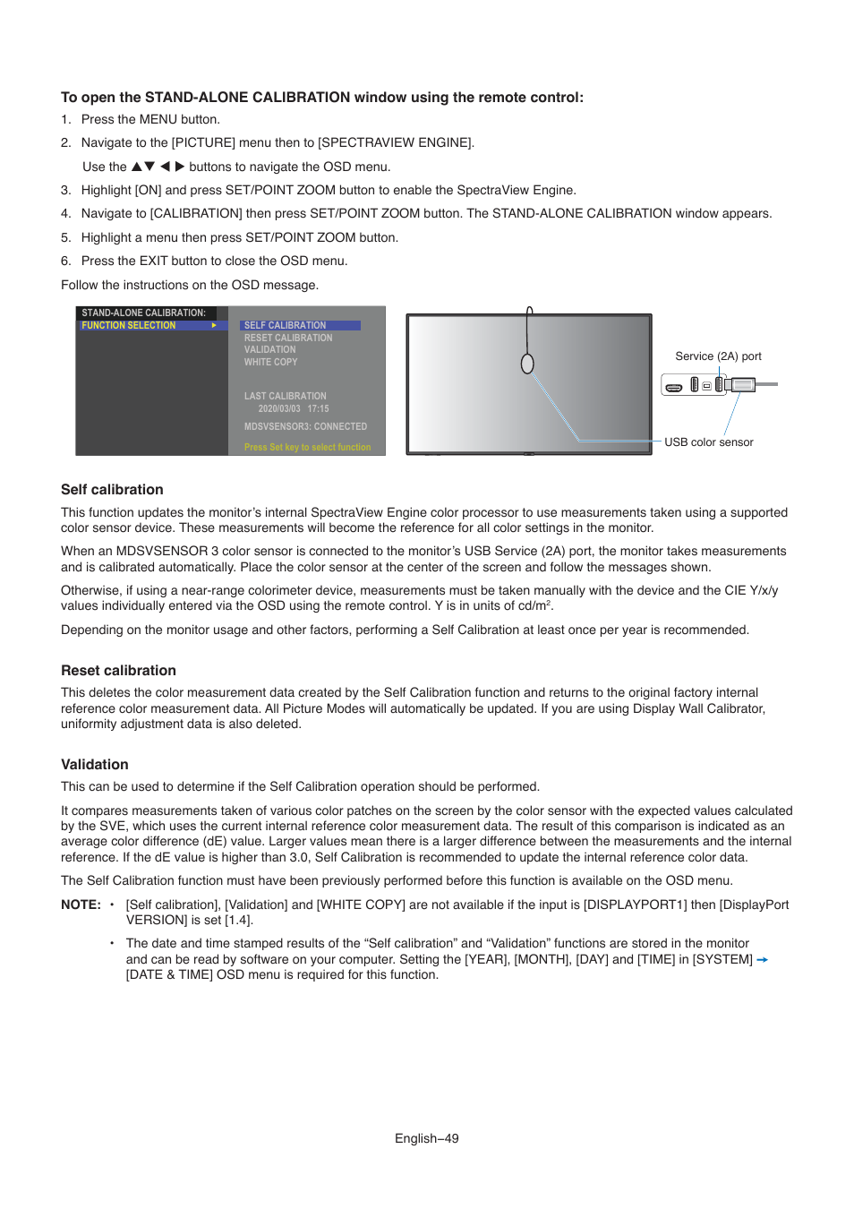 NEC M861 86" UHD 4K HDR Commercial Monitor User Manual | Page 53 / 114