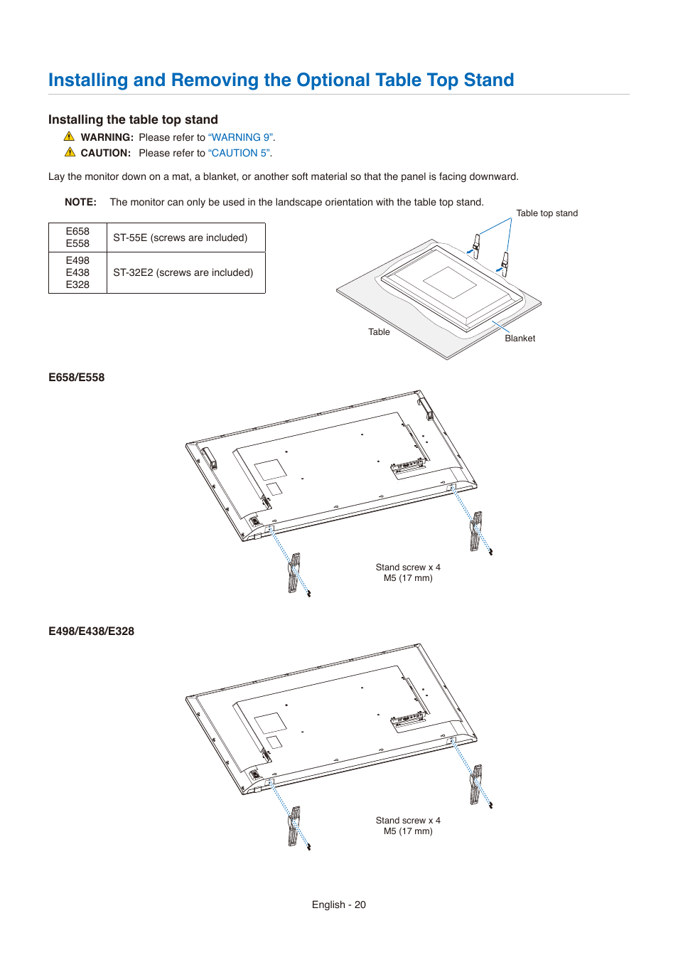 NEC E558 55" Class 4K UHD Commercial LED TV User Manual | Page 23 / 90