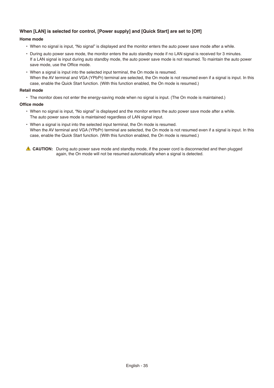 NEC E558 55" Class 4K UHD Commercial LED TV User Manual | Page 38 / 90