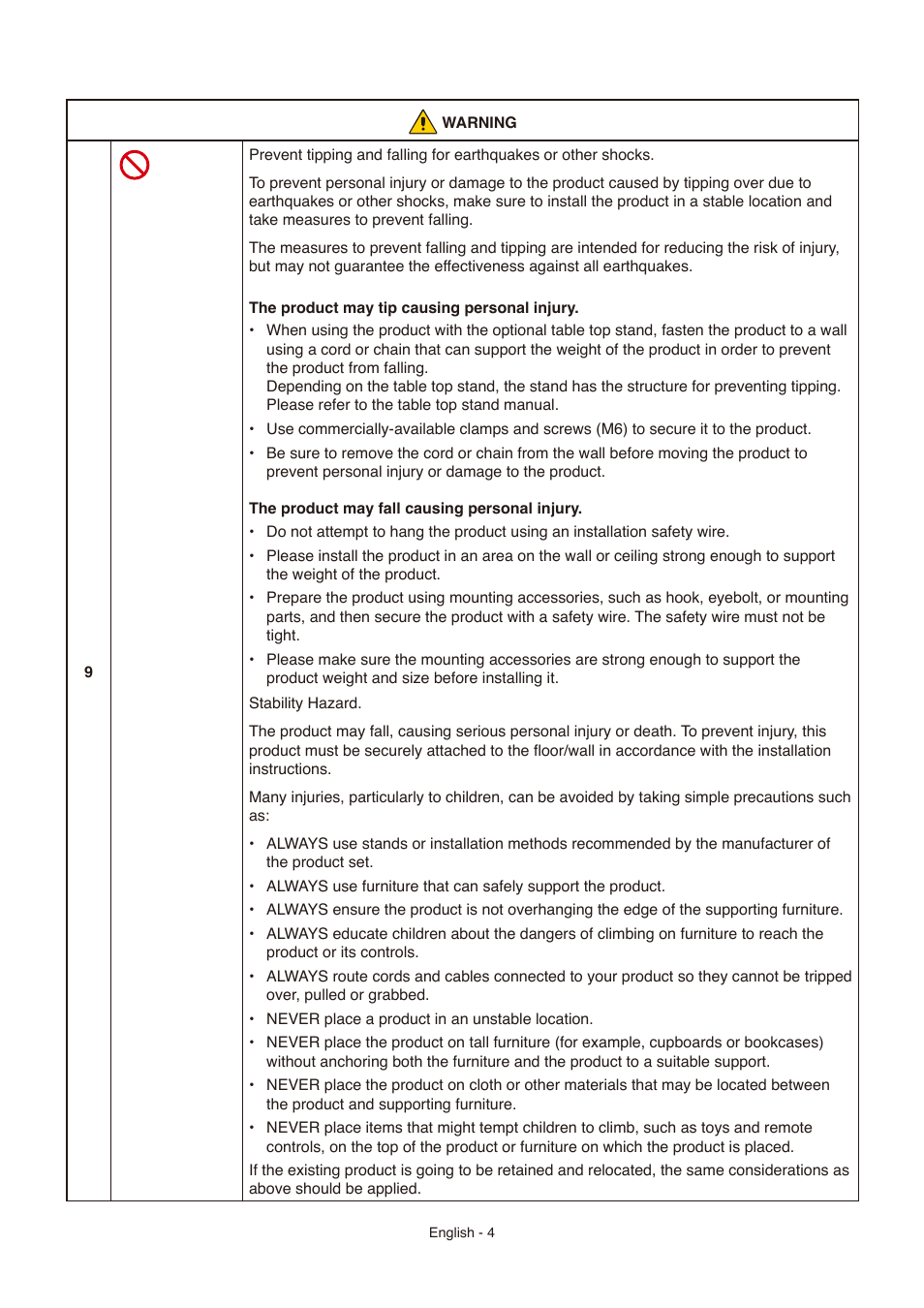 NEC E558 55" Class 4K UHD Commercial LED TV User Manual | Page 7 / 90