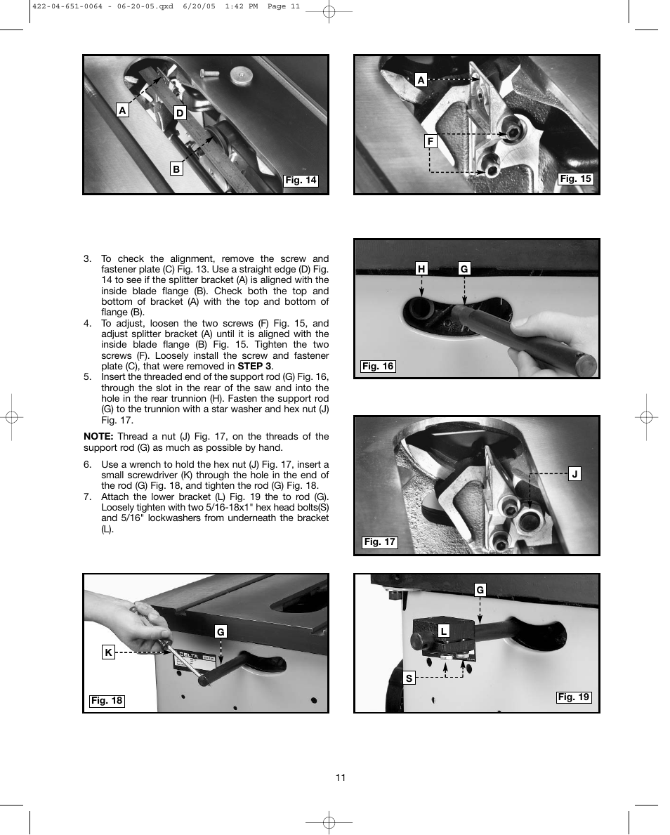 Delta UNISAW 34-814 User Manual | Page 11 / 28