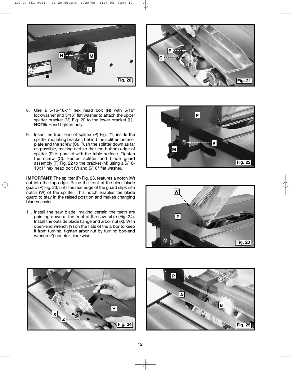 Delta UNISAW 34-814 User Manual | Page 12 / 28