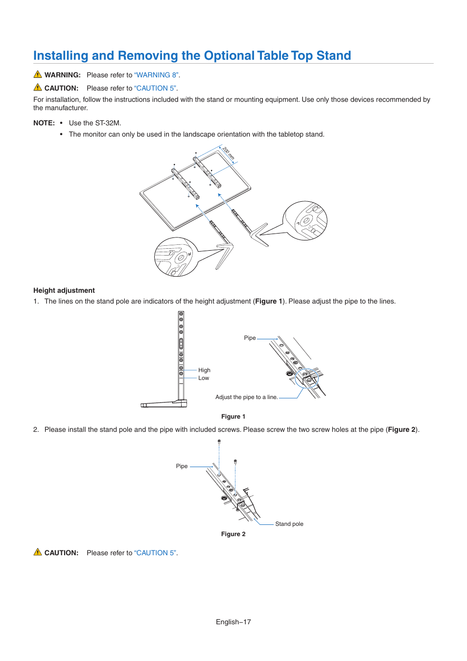 NEC M Series 32" Commercial PCAP Touchscreen Display User Manual | Page 21 / 90