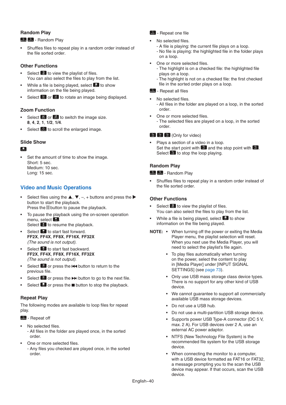 NEC M Series 32" Commercial PCAP Touchscreen Display User Manual | Page 44 / 90
