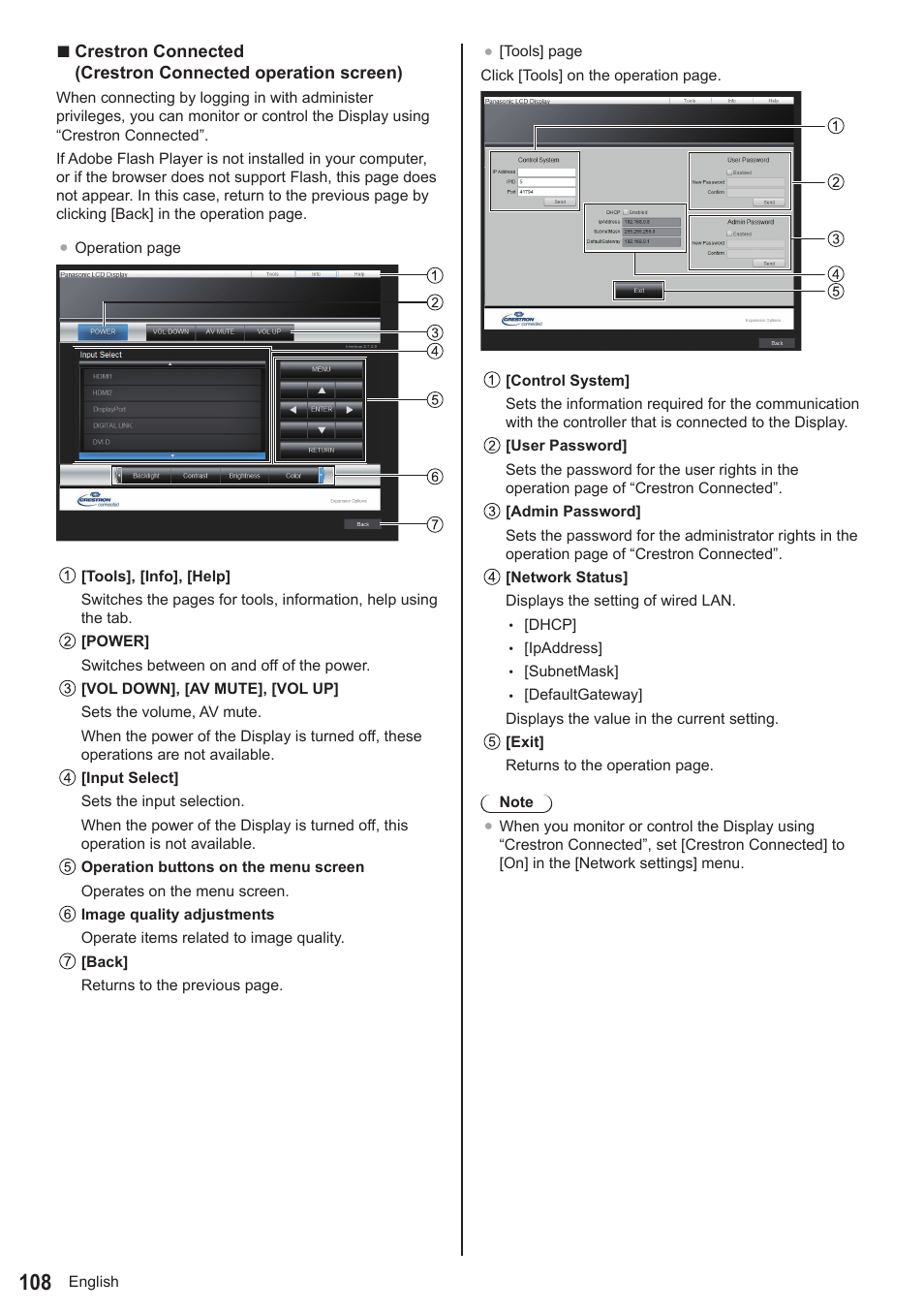 Panasonic TH-65SQ1WA 65" Class 4K HDR Commercial Monitor User Manual | Page 108 / 150