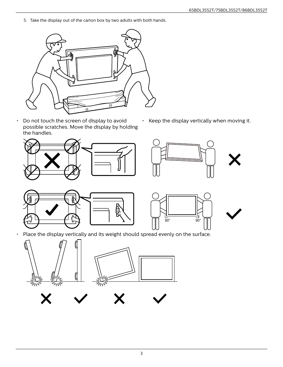 Philips T-Line 65BDL3552T 65" 4K Digital Signage Touchscreen Display User Manual | Page 15 / 63