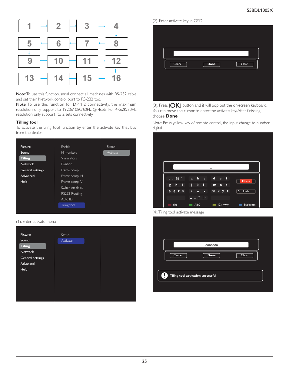 Philips BDL1005X 55" Class Full HD IPS LED Video Wall Display (2x2 Videowall Bundle) User Manual | Page 35 / 50