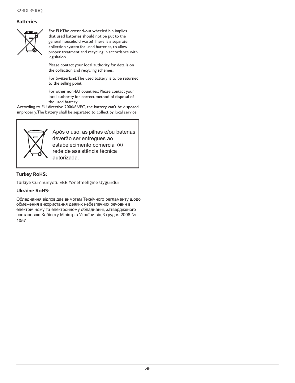 Philips Q-Line 32BDL3510Q 32" Full HD Digital Signage Display User Manual | Page 8 / 39