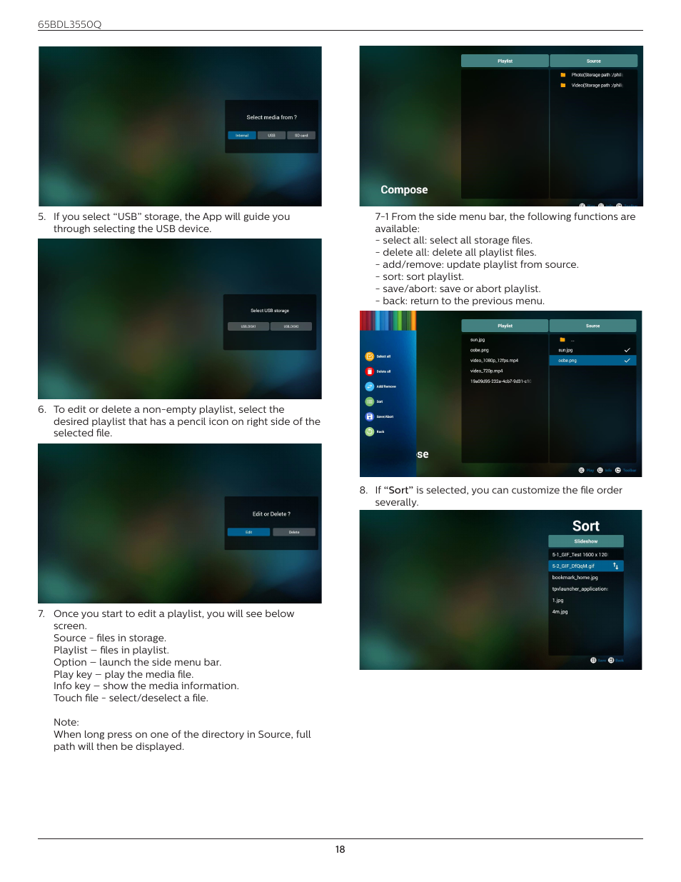 Philips Q-Line 65BDL3550Q 65" 4K IPS Digital Signage Display User Manual | Page 29 / 68