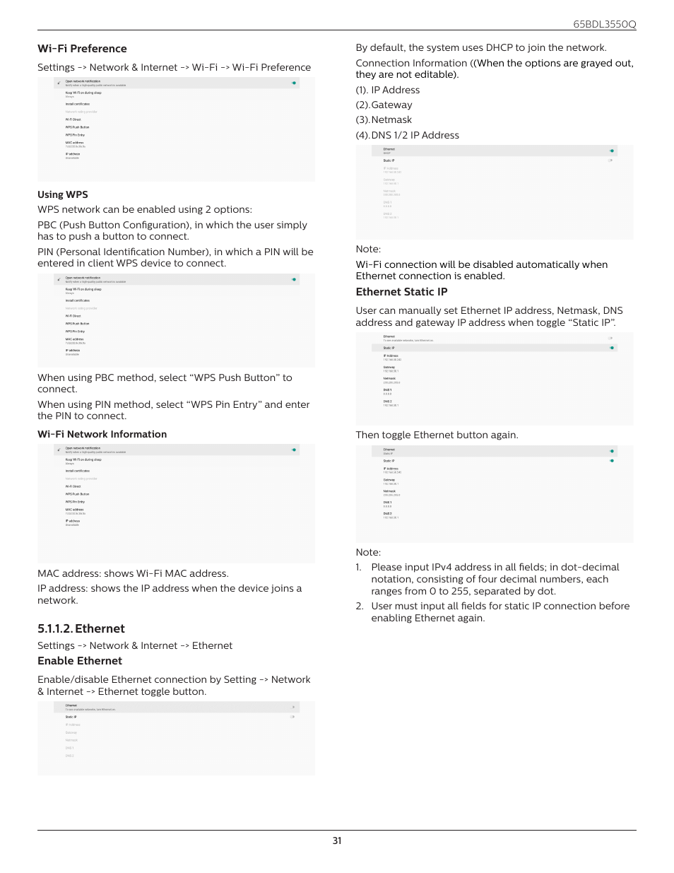 Philips Q-Line 65BDL3550Q 65" 4K IPS Digital Signage Display User Manual | Page 42 / 68