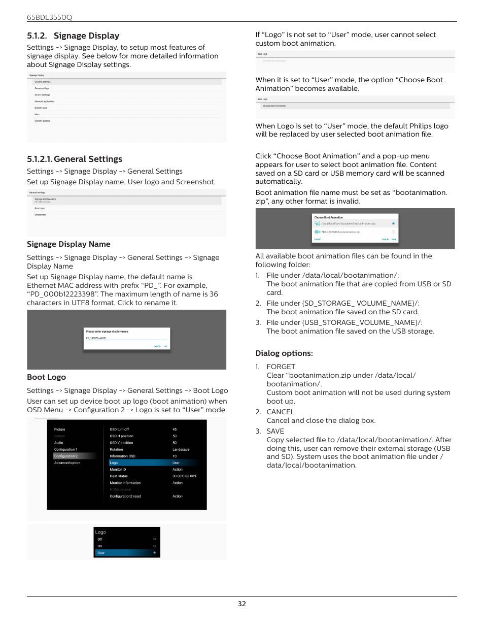 Signage display | Philips Q-Line 65BDL3550Q 65" 4K IPS Digital Signage Display User Manual | Page 43 / 68