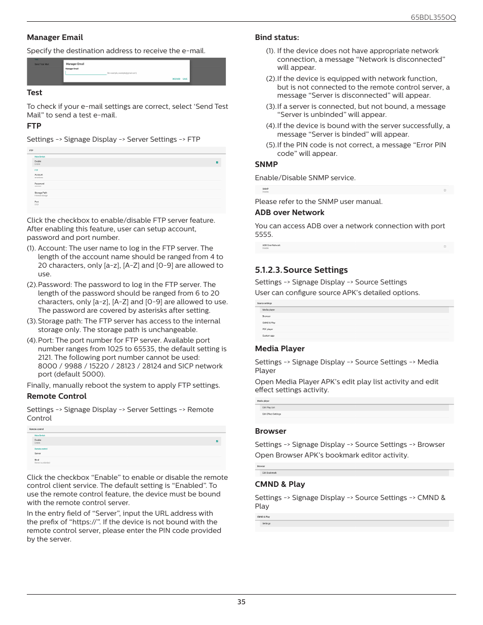 Philips Q-Line 65BDL3550Q 65" 4K IPS Digital Signage Display User Manual | Page 46 / 68