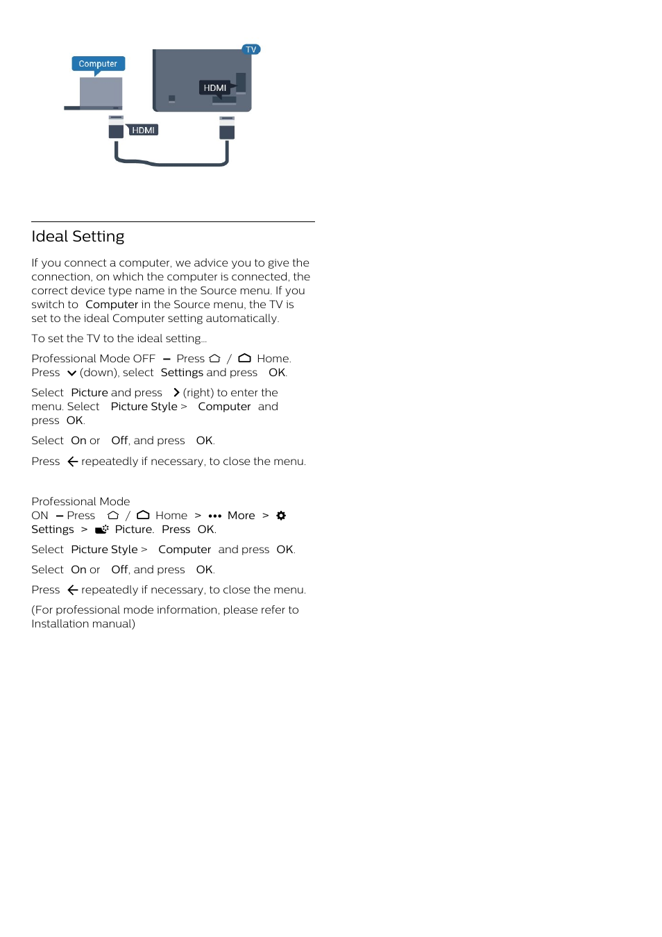 Ideal setting | Philips 70" B-Line 70BFL2114 4K UHD Digital Signage Display User Manual | Page 16 / 194