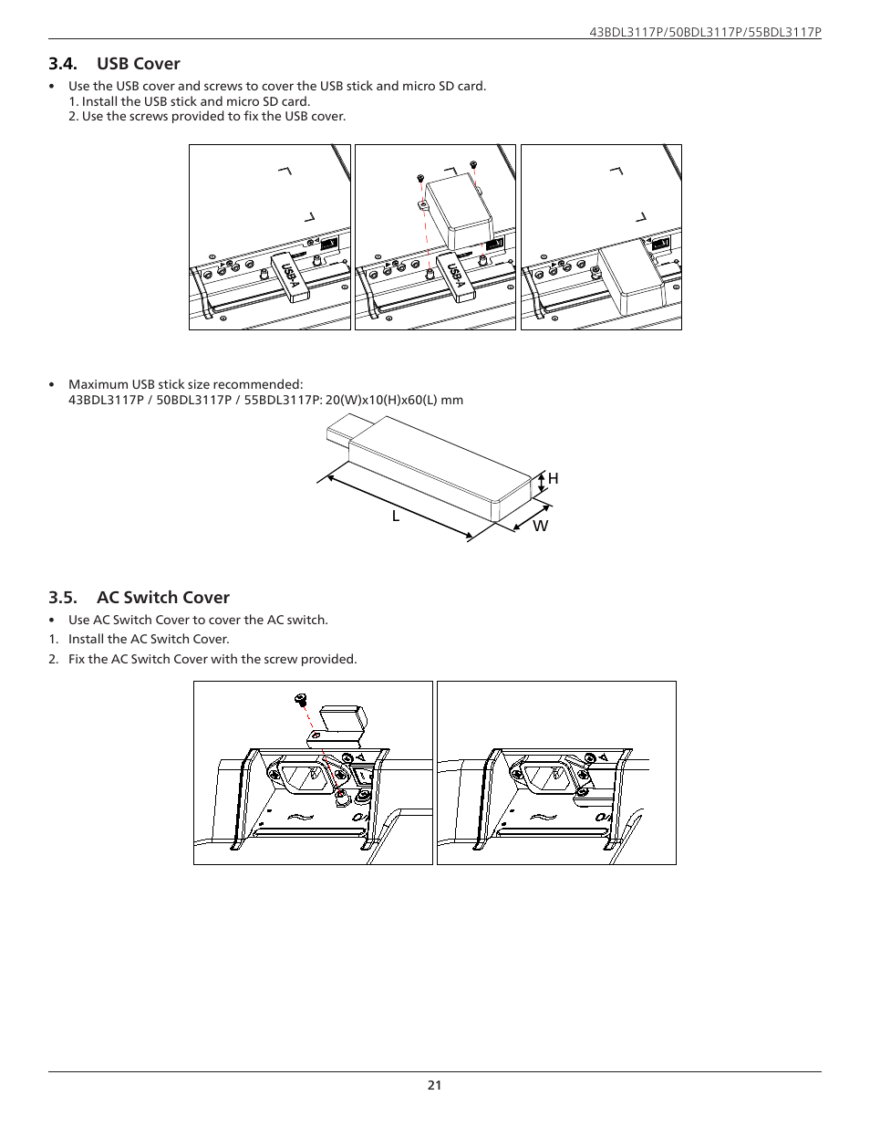 Philips P-Line 43" UHD 4K Digital Signage Display User Manual | Page 23 / 47