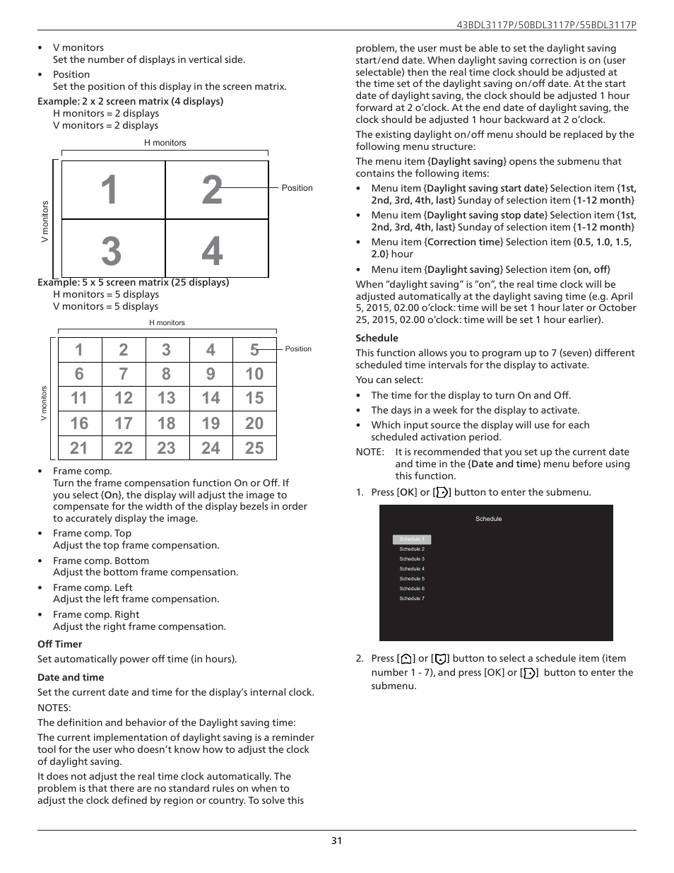 Philips P-Line 43" UHD 4K Digital Signage Display User Manual | Page 33 / 47