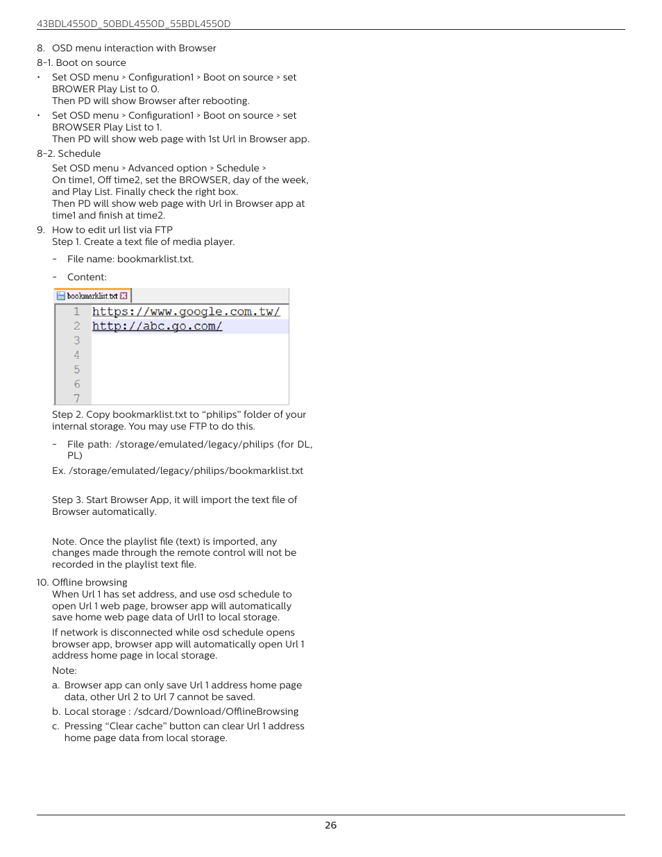 Philips D-Line 55BDL4550D 55" 4K UHD Digital Signage Display User Manual | Page 38 / 71