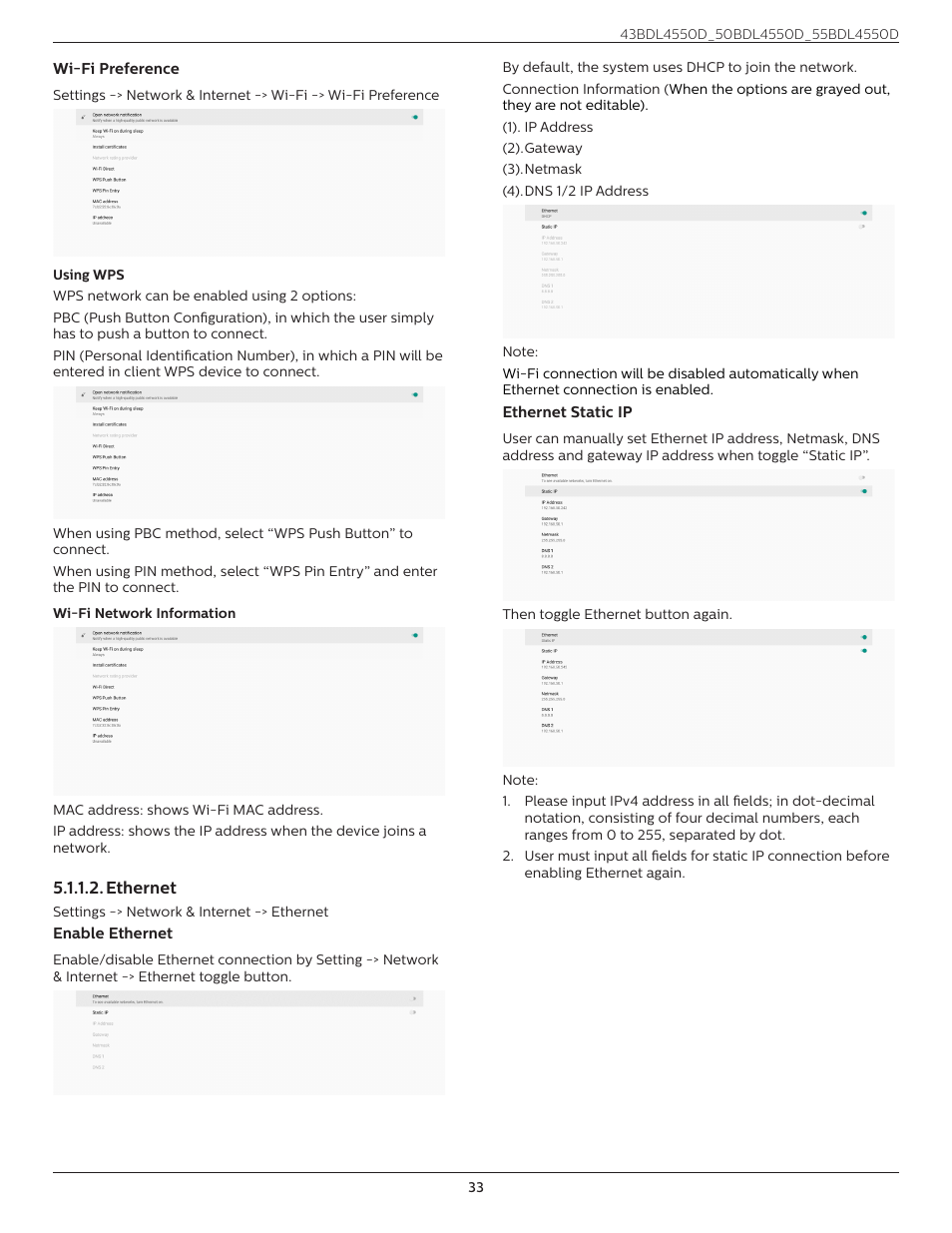 Philips D-Line 55BDL4550D 55" 4K UHD Digital Signage Display User Manual | Page 45 / 71