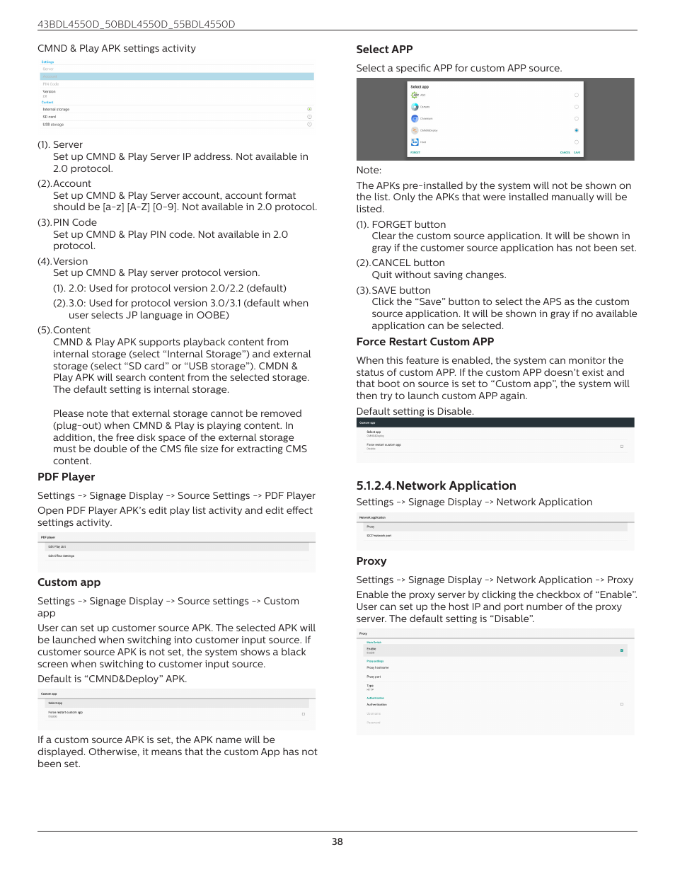 Philips D-Line 55BDL4550D 55" 4K UHD Digital Signage Display User Manual | Page 50 / 71