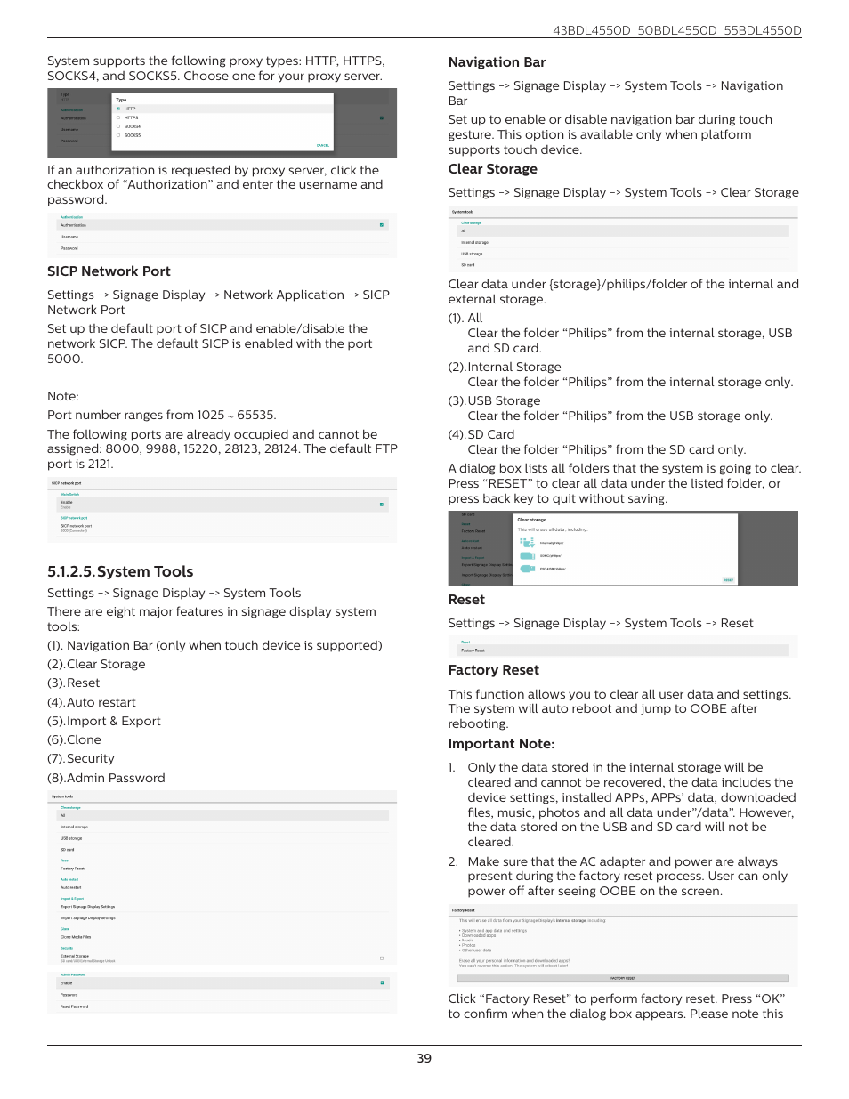 Philips D-Line 55BDL4550D 55" 4K UHD Digital Signage Display User Manual | Page 51 / 71