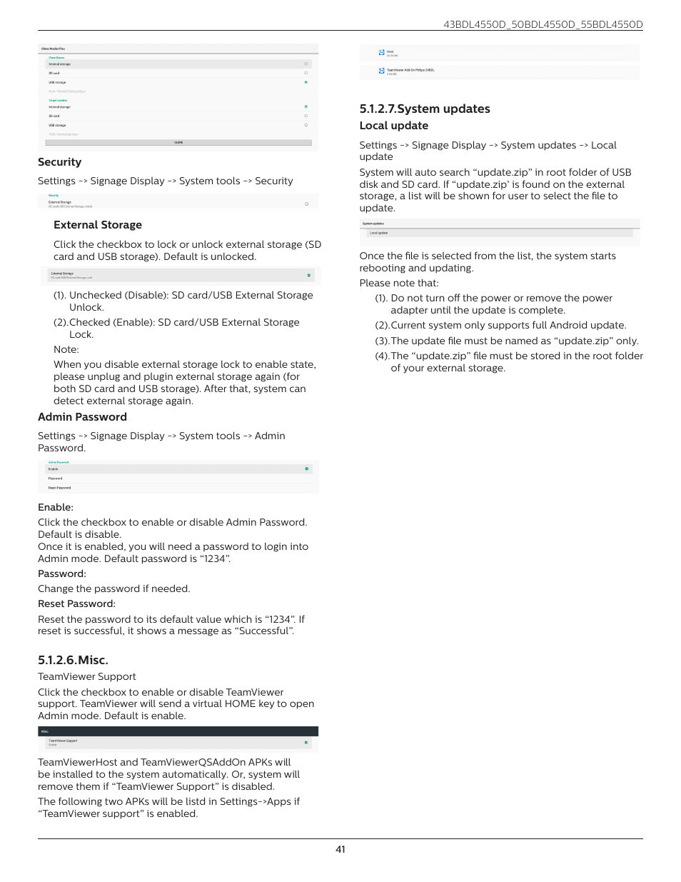 Philips D-Line 55BDL4550D 55" 4K UHD Digital Signage Display User Manual | Page 53 / 71