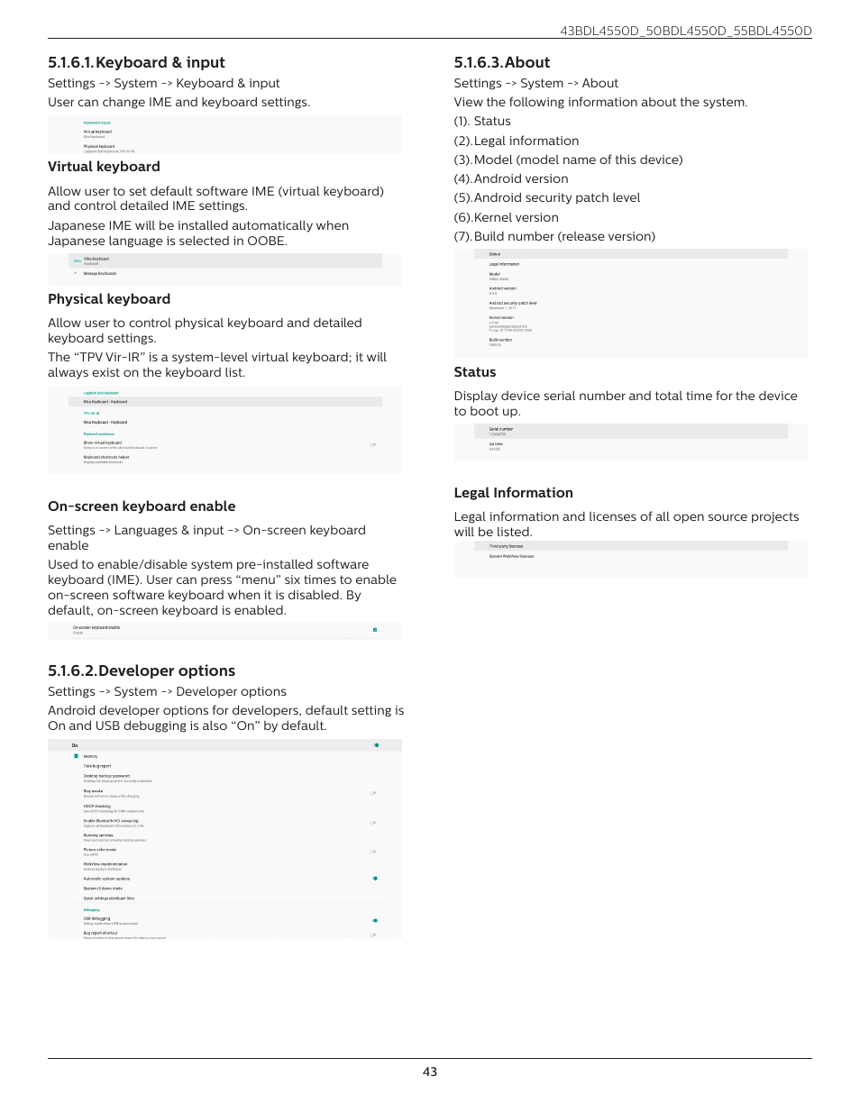 Philips D-Line 55BDL4550D 55" 4K UHD Digital Signage Display User Manual | Page 55 / 71