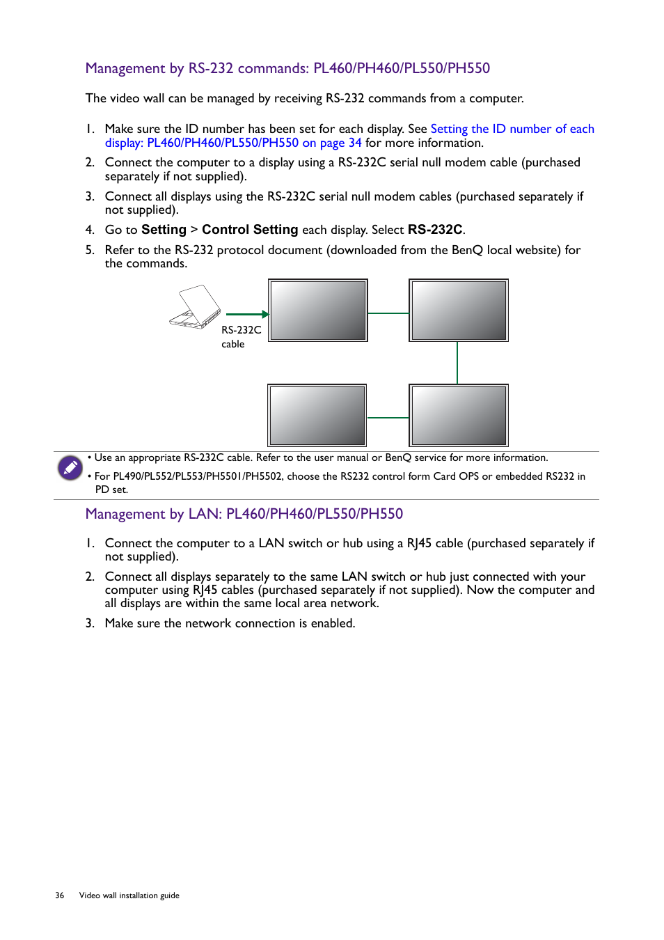 BenQ RM8602K 86" Class 4K UHD Educational Touchscreen LED Display User Manual | Page 36 / 107