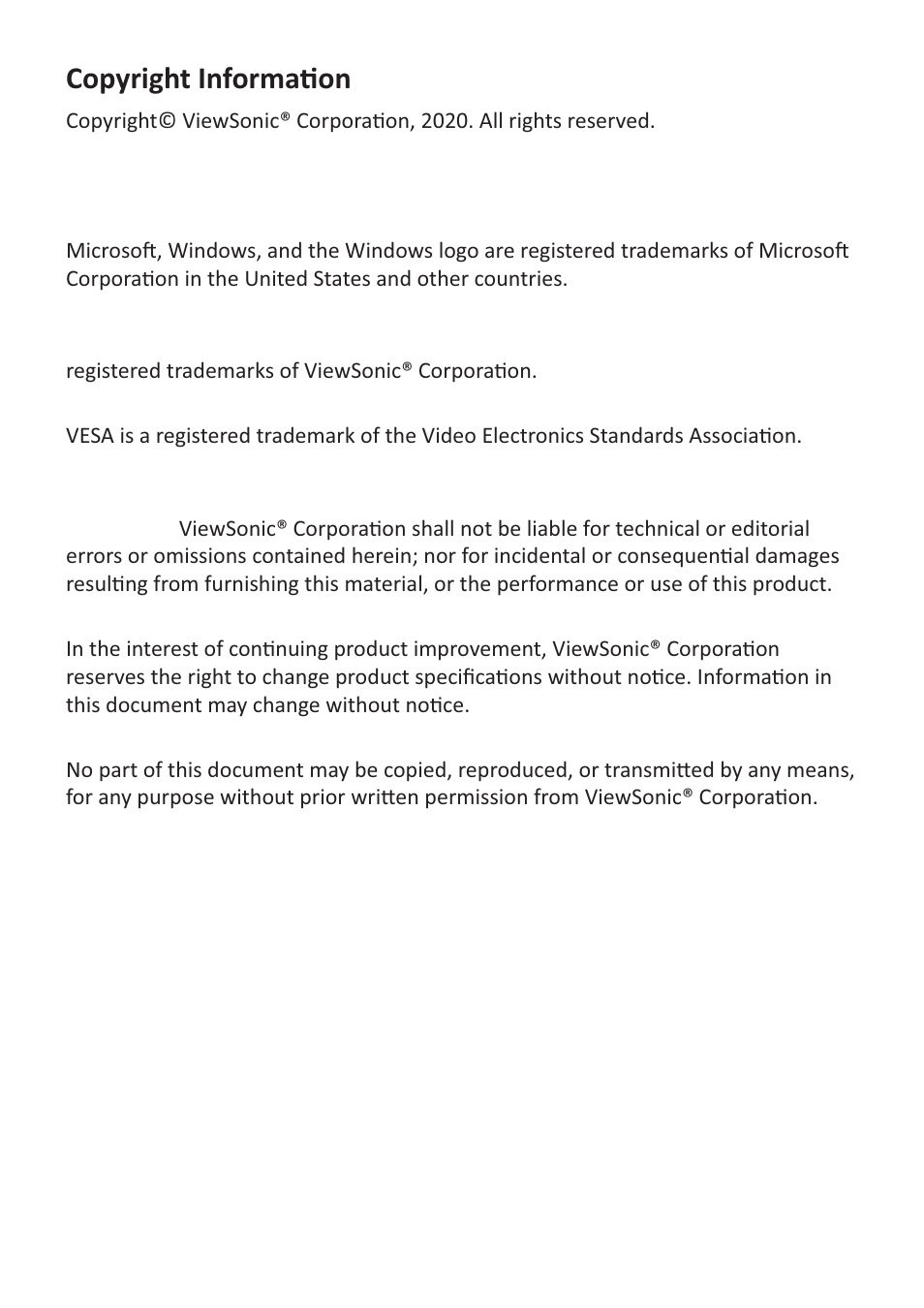 Žɖǉƌŝőśƚ/ŷĩžƌŵăɵžŷ | VIEWSONIC ViewBoard 55" UHD 4K Interactive Display User Manual | Page 131 / 139