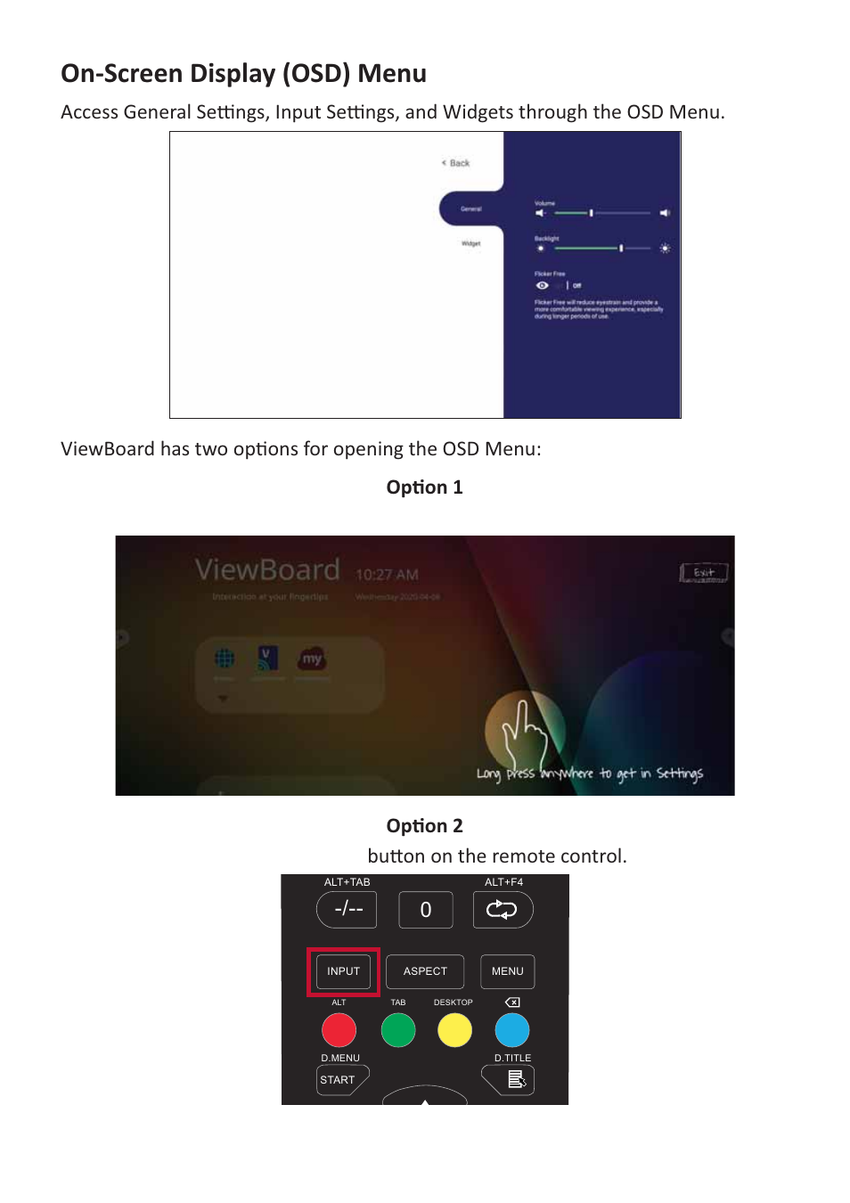 Kŷͳ^đƌğğŷŝɛɖůăǉ;k^ϳdğŷƶ | VIEWSONIC ViewBoard 55" UHD 4K Interactive Display User Manual | Page 39 / 139