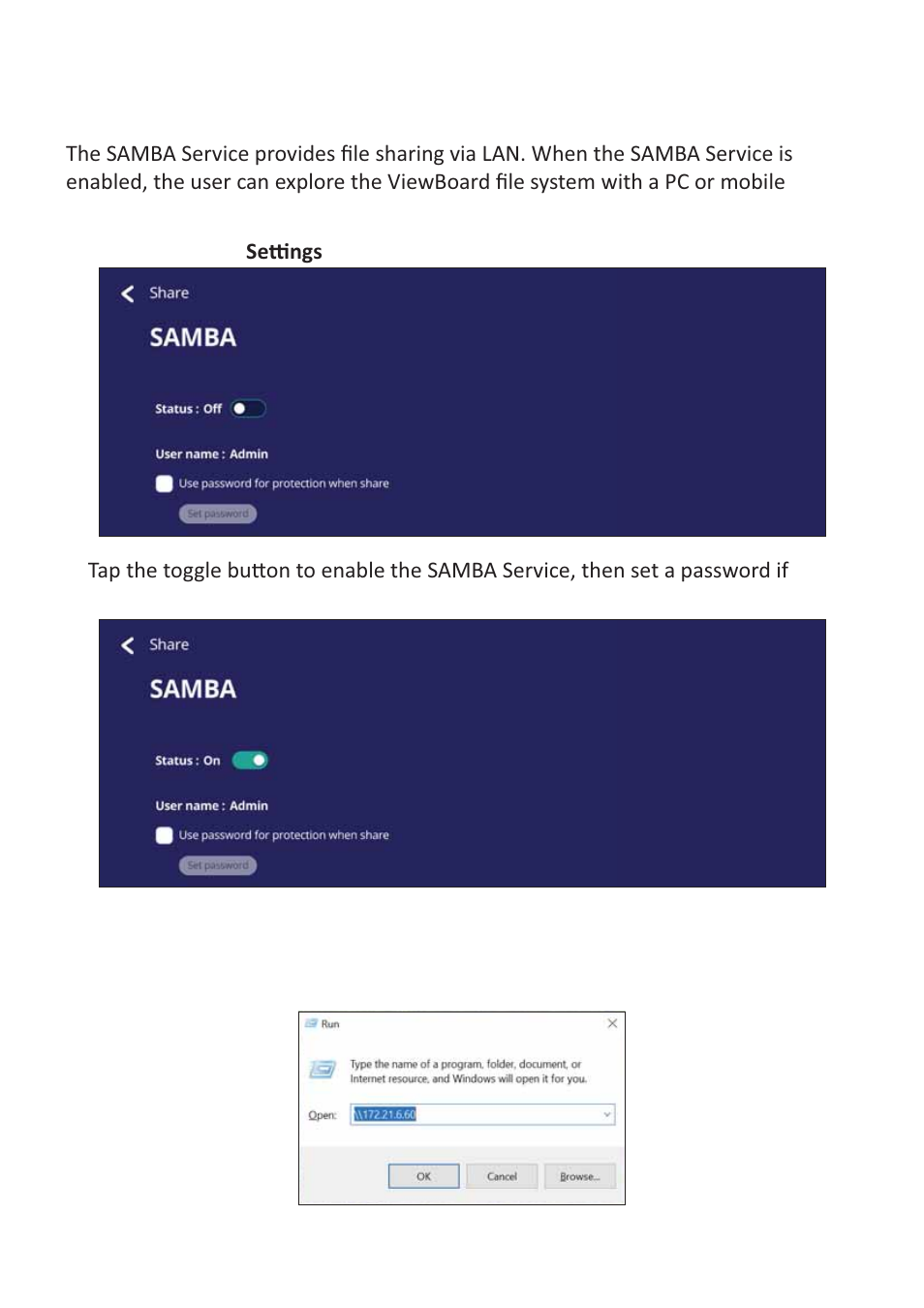 Share | VIEWSONIC ViewBoard 55" UHD 4K Interactive Display User Manual | Page 55 / 139