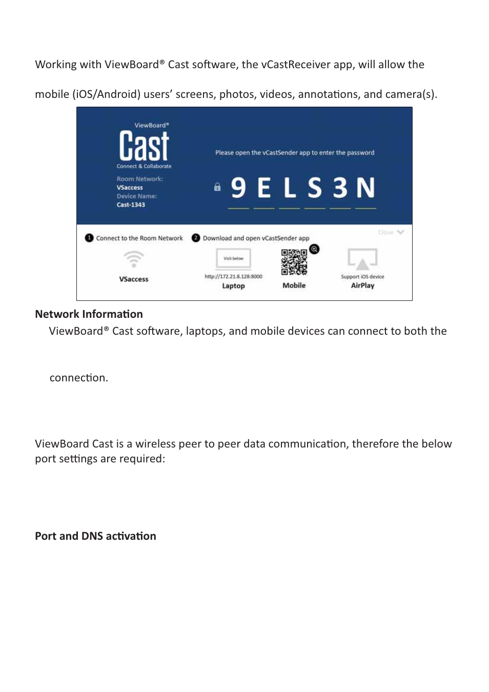 Viewboard cast | VIEWSONIC ViewBoard 55" UHD 4K Interactive Display User Manual | Page 85 / 139