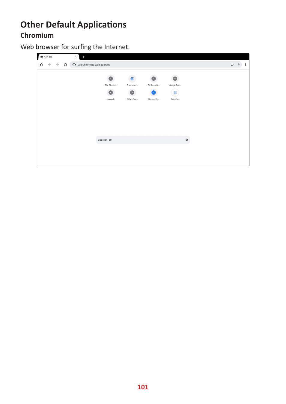 Other default applications, Chromium | VIEWSONIC ViewBoard IFP8662 86" 4K Interactive Display User Manual | Page 101 / 142