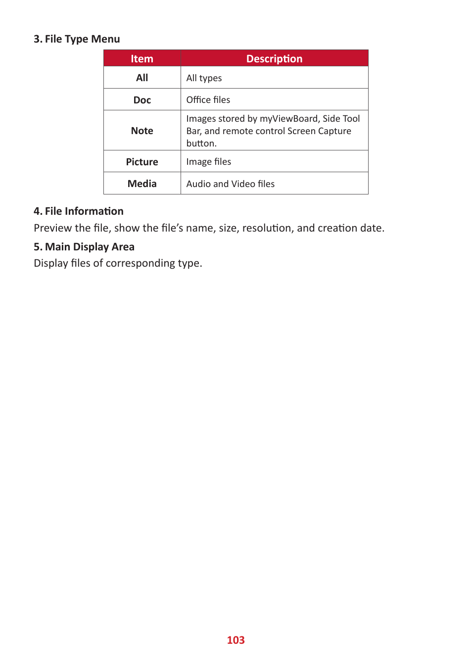 VIEWSONIC ViewBoard IFP8662 86" 4K Interactive Display User Manual | Page 103 / 142
