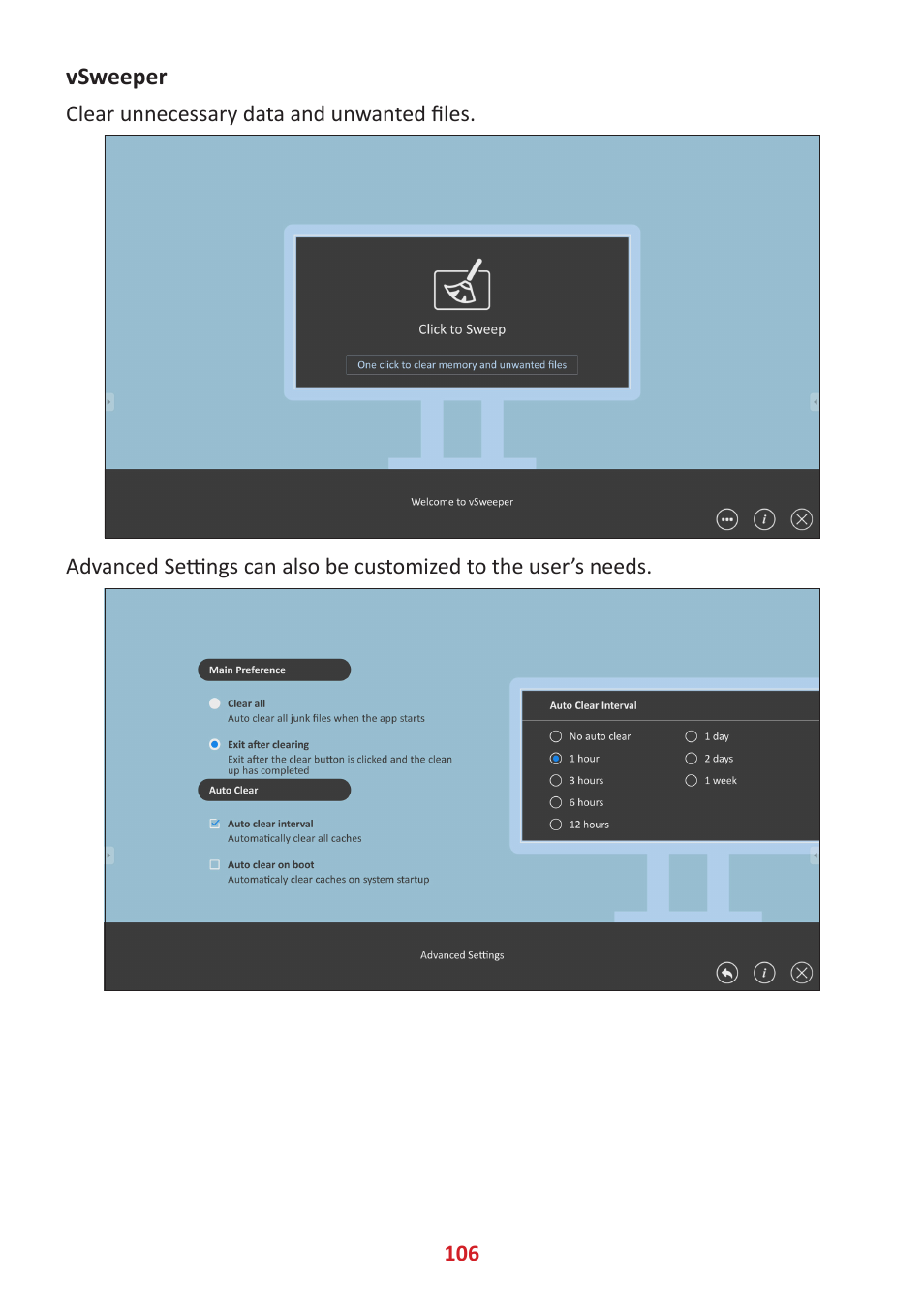 Vsweeper | VIEWSONIC ViewBoard IFP8662 86" 4K Interactive Display User Manual | Page 106 / 142