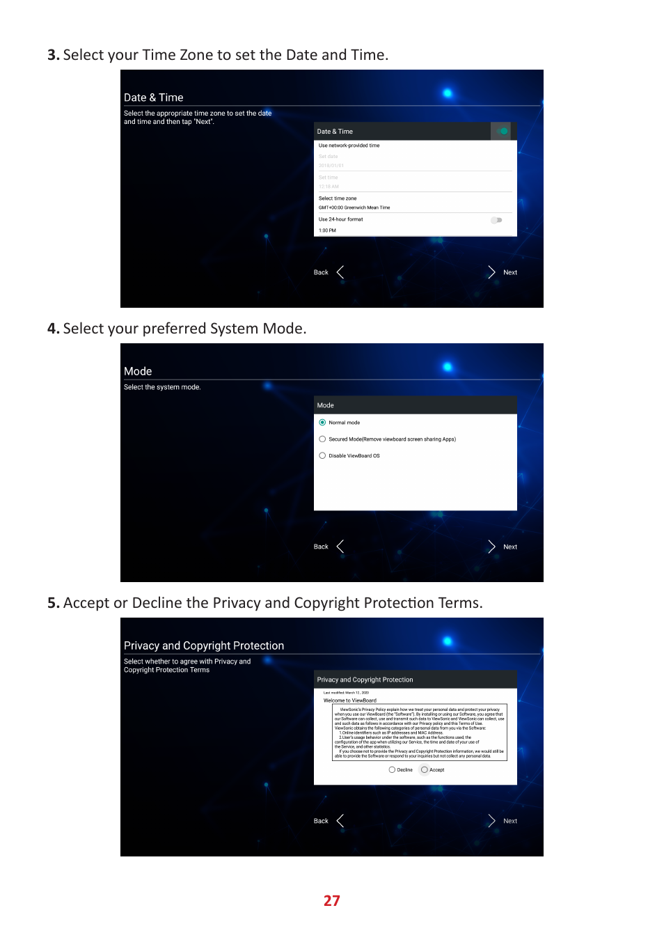 VIEWSONIC ViewBoard IFP8662 86" 4K Interactive Display User Manual | Page 27 / 142