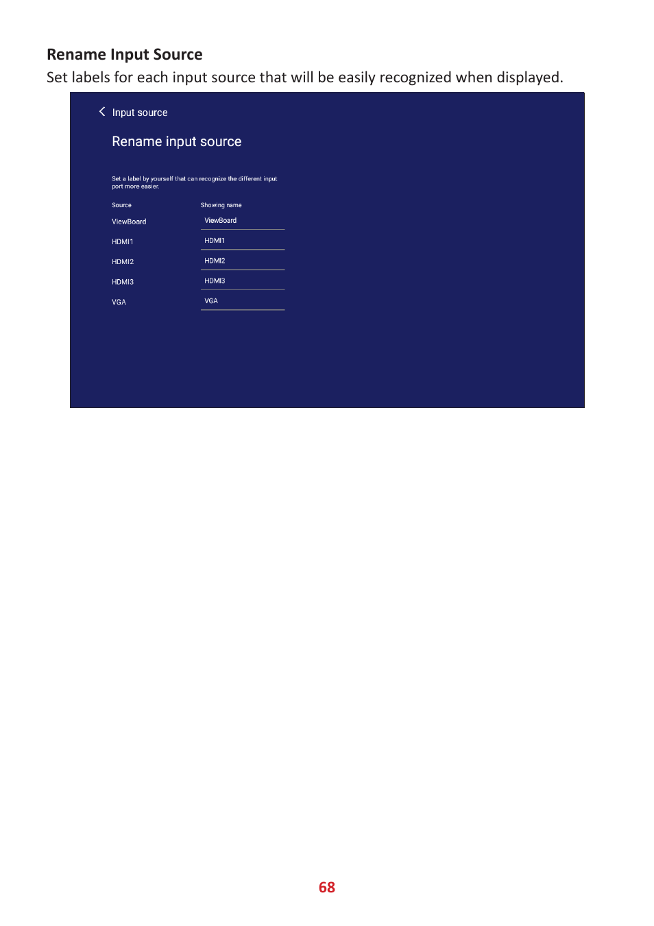 VIEWSONIC ViewBoard IFP8662 86" 4K Interactive Display User Manual | Page 68 / 142