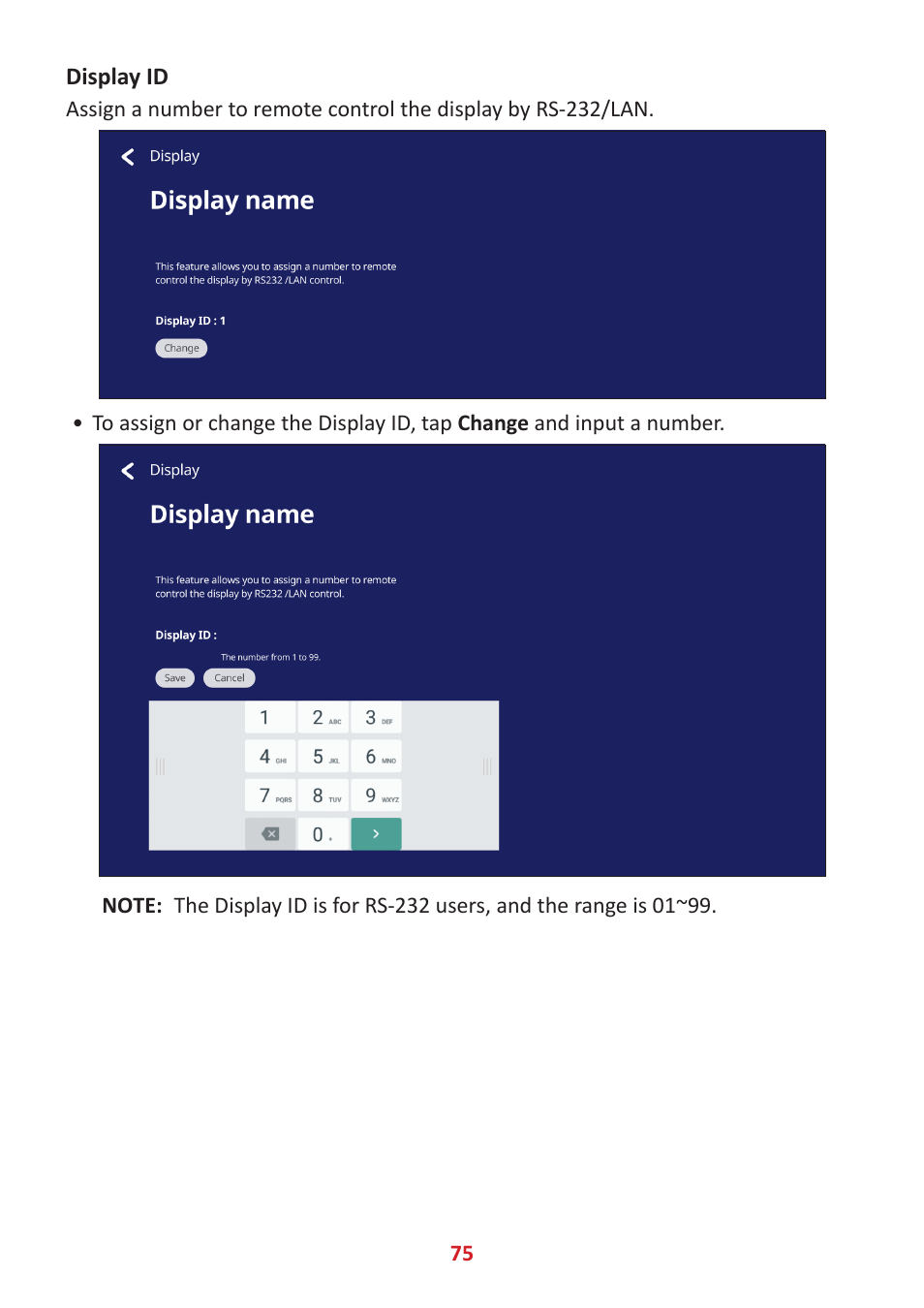 VIEWSONIC ViewBoard IFP8662 86" 4K Interactive Display User Manual | Page 75 / 142