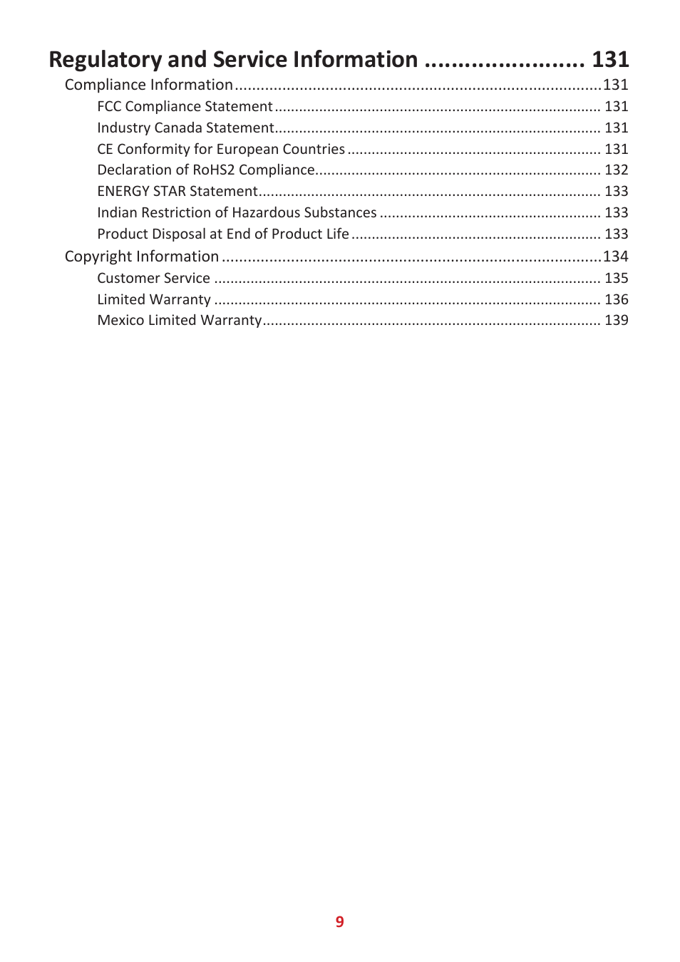 Regulatory and service information | VIEWSONIC ViewBoard IFP8662 86" 4K Interactive Display User Manual | Page 9 / 142