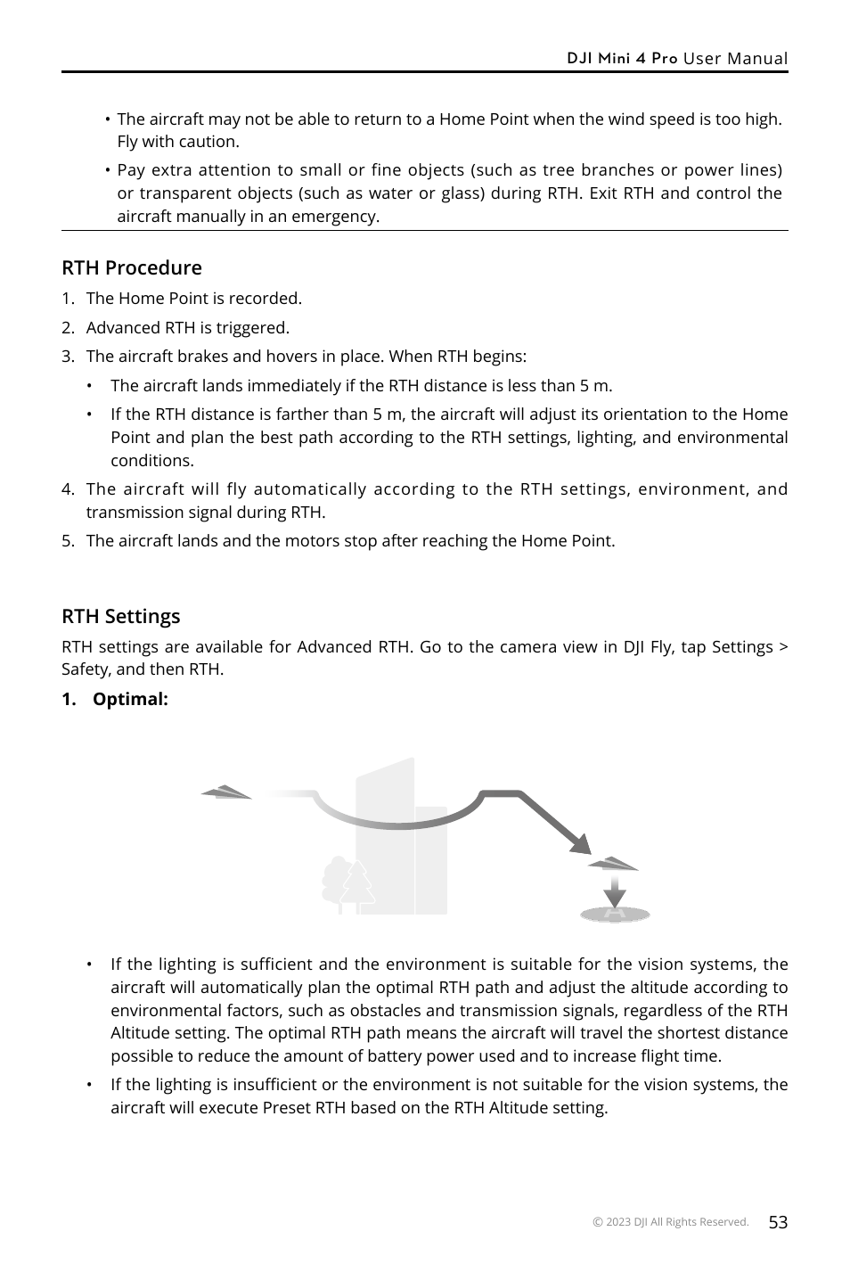 DJI Mini 4 Pro Drone Fly More Combo Plus with RC 2 Controller User Manual | Page 53 / 116