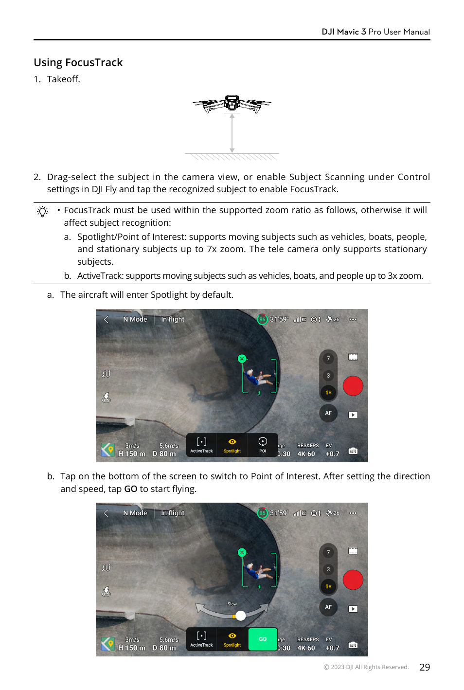 DJI Mavic 3 Pro Drone with Fly More Combo & RC User Manual | Page 29 / 115