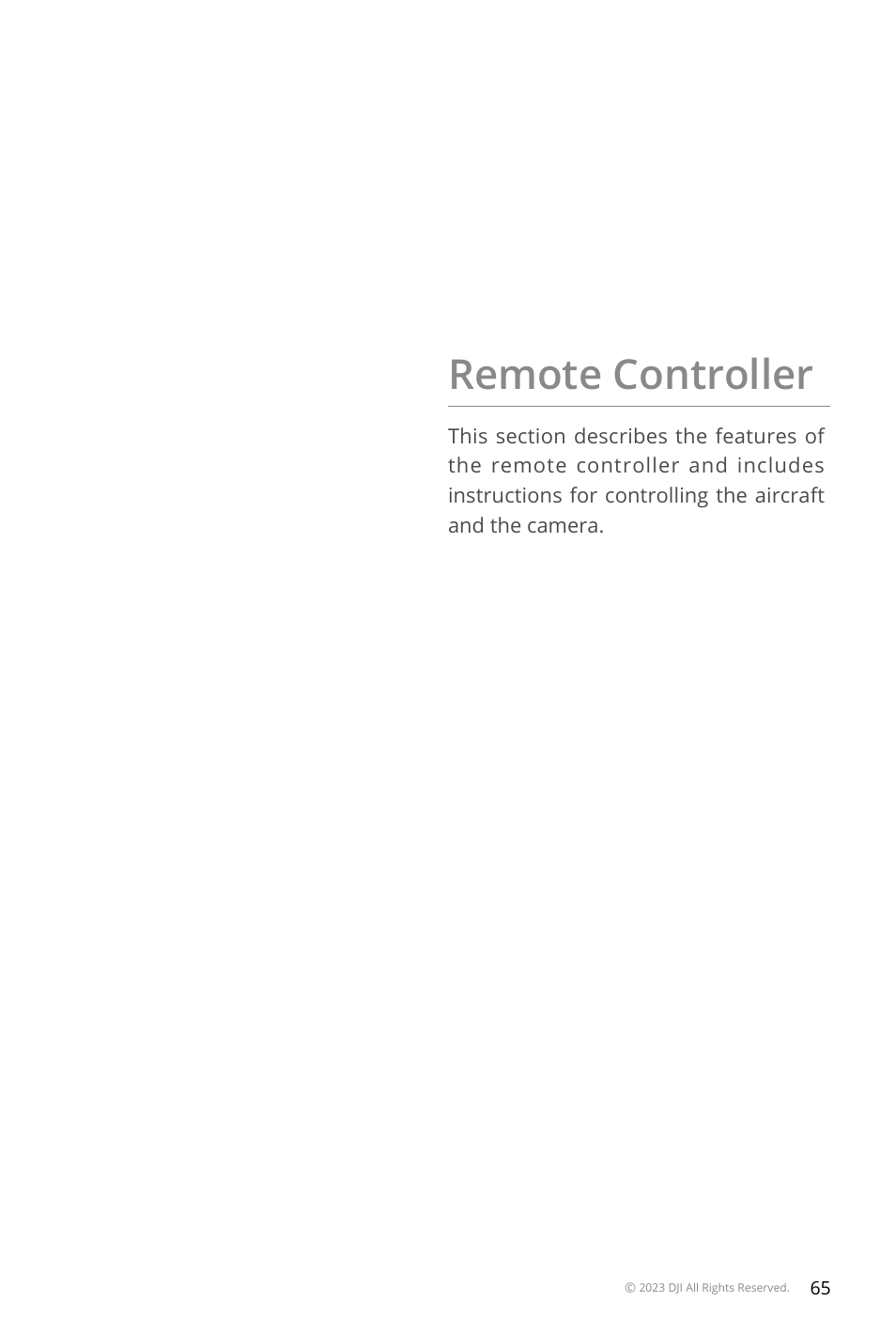 Remote controller | DJI Mavic 3 Pro Drone with Fly More Combo & RC User Manual | Page 65 / 115