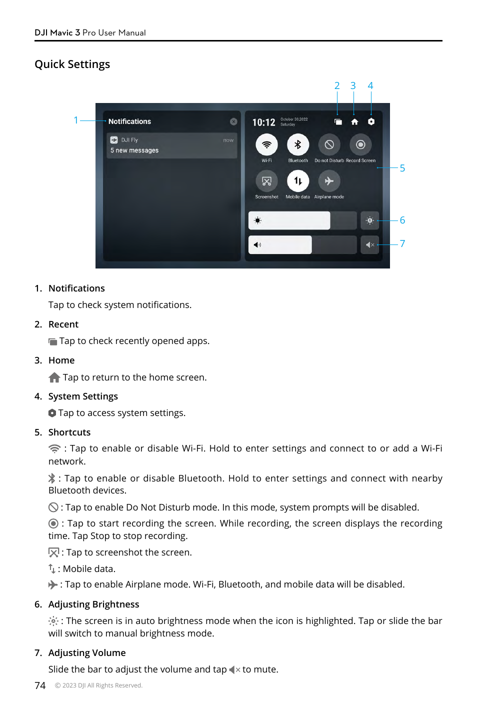 DJI Mavic 3 Pro Drone with Fly More Combo & RC User Manual | Page 74 / 115