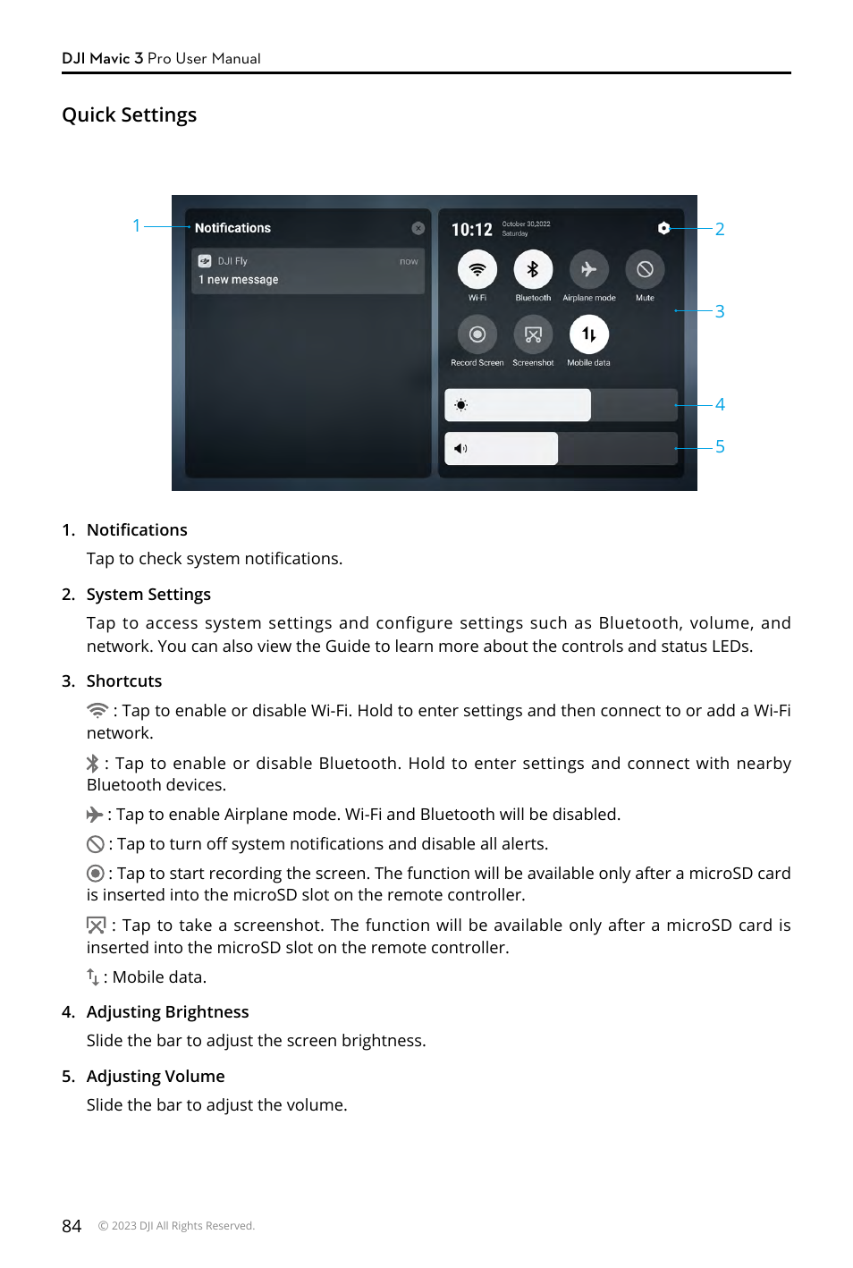 DJI Mavic 3 Pro Drone with Fly More Combo & RC User Manual | Page 84 / 115