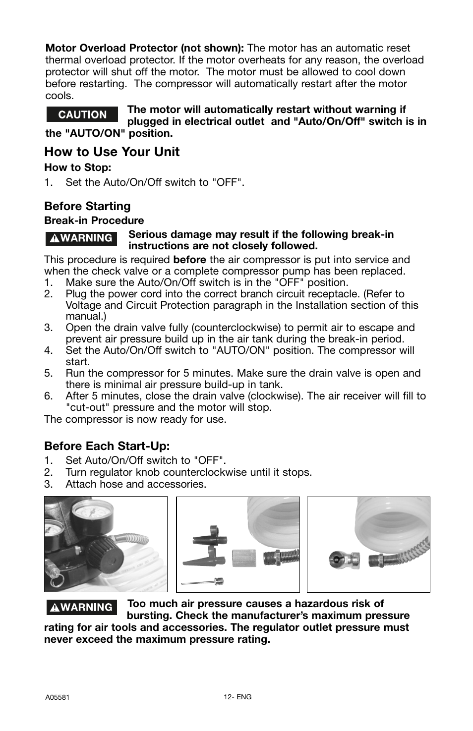 How to use your unit | Delta ShopMaster CP201 User Manual | Page 12 / 56