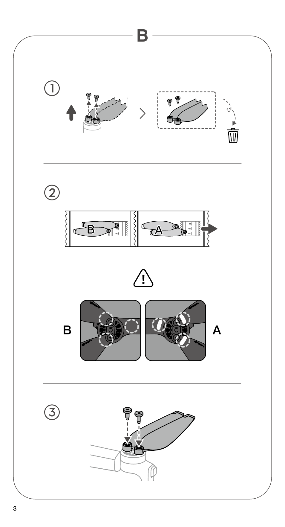 Dji mini 3 propeller (abbildung b), Dji mini 3 pro intelligent flight battery plus | DJI Mini 3 Drone with RC Remote (Fly More Combo) User Manual | Page 4 / 32